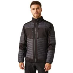 Regatta Veste Hybride EVOLVE Homme (Frêne/Noir) -Regatta FR veste hybride evolve homme frenenoir 2