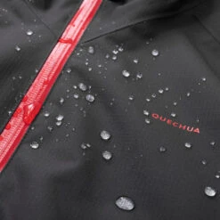 Quechua Veste Imperméable De Randonnée - MH550 Noire - Enfant -Regatta FR veste impermeable de randonnee mh550 noire enfant 1