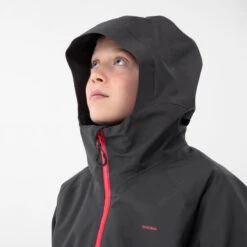 Quechua Veste Imperméable De Randonnée - MH550 Noire - Enfant -Regatta FR veste impermeable de randonnee mh550 noire enfant 3