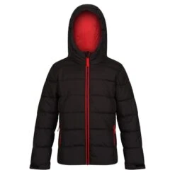 Regatta Veste Matelassée Enfant (Noir / Rouge Classique)