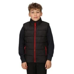 Regatta Veste Sans Manches SCHOLAR Enfant (Noir / Rouge) -Regatta FR veste sans manches scholar enfant noir rouge 3
